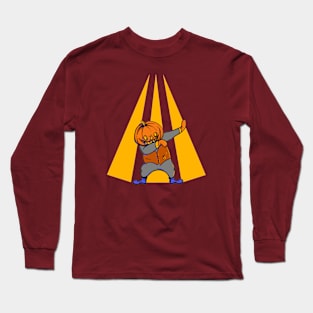 Dabbing Pumpkin Rocking Long Sleeve T-Shirt